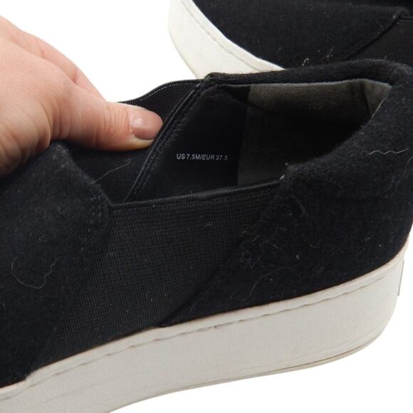 Vince Warren Suede Platform Sneakers Shoes Black Size 7.5M - Picture 7 of 8